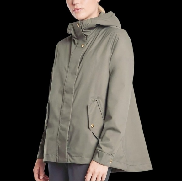 Athleta Surto Waterproof Jacket in Mountain Olive Green Size XXSmall - Picture 12 of 13